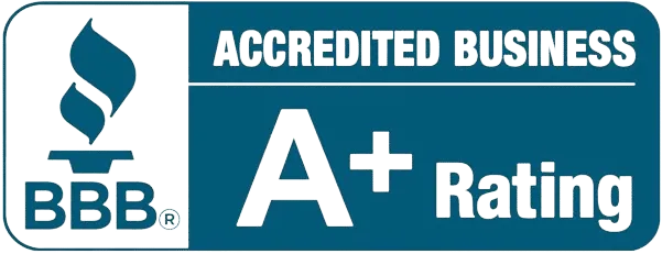 A+ Rating Badge from Better Business Bureau